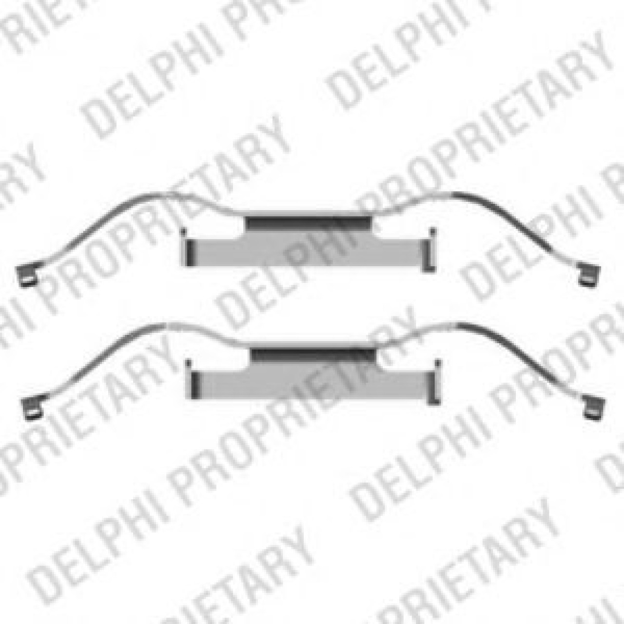 Set accesorii, placute frana VW MULTIVAN V (7HM, 7HN, 7HF, 7EF, 7EM, 7EN) (2003 - 2015) DELPHI LX0440 piesa NOUA