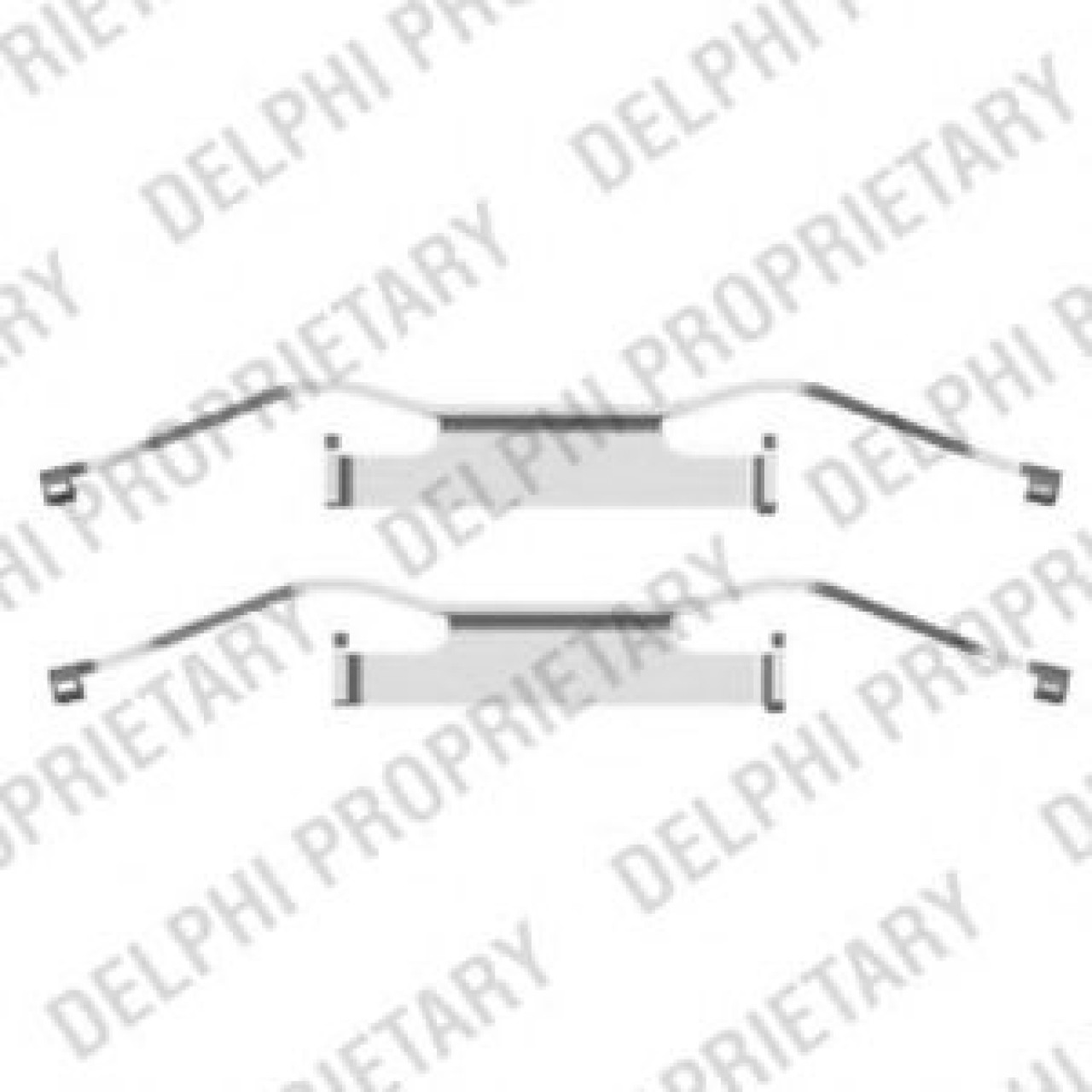 Set accesorii, placute frana VW MULTIVAN V (7HM, 7HN, 7HF, 7EF, 7EM, 7EN) (2003 - 2015) DELPHI LX0439 piesa NOUA