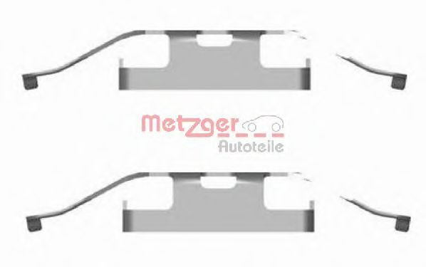 Set accesorii, placute frana VW MULTIVAN V (7HM, 7HN, 7HF, 7EF, 7EM, 7EN) (2003 - 2015) METZGER 109-1682 piesa NOUA