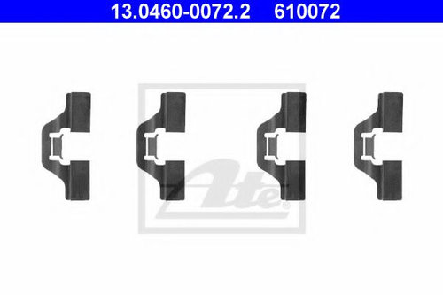Set accesorii, placute frana VW NEW BEETLE (9C1, 1C1) (1998 - 2010) ATE 13.0460-0072.2 piesa NOUA