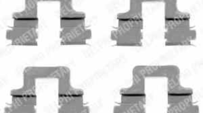 Set accesorii placute frana VW TIGUAN 5N DELPHI LX0379