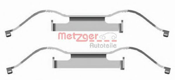 Set accesorii, placute frana VW TRANSPORTER V caroserie (7HA, 7HH, 7EA, 7EH) (2003 - 2016) METZGER 109-1681 piesa NOUA