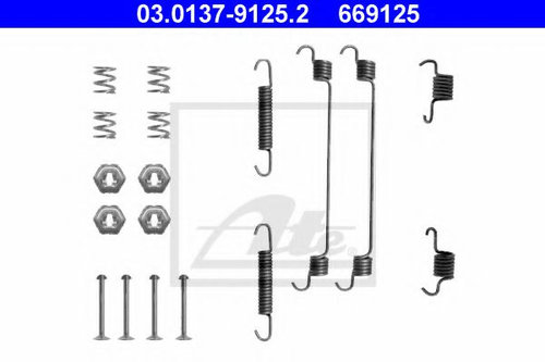 Set accesorii, sabot de frana ALFA ROMEO 146 (930) (1994 - 2001) ATE 03.0137-9125.2 piesa NOUA