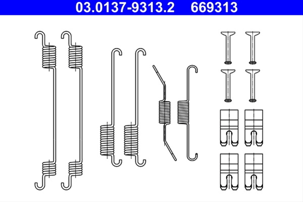 Set Accesorii, Sabot De Frana Ate Ford 03.0137-9313.2
