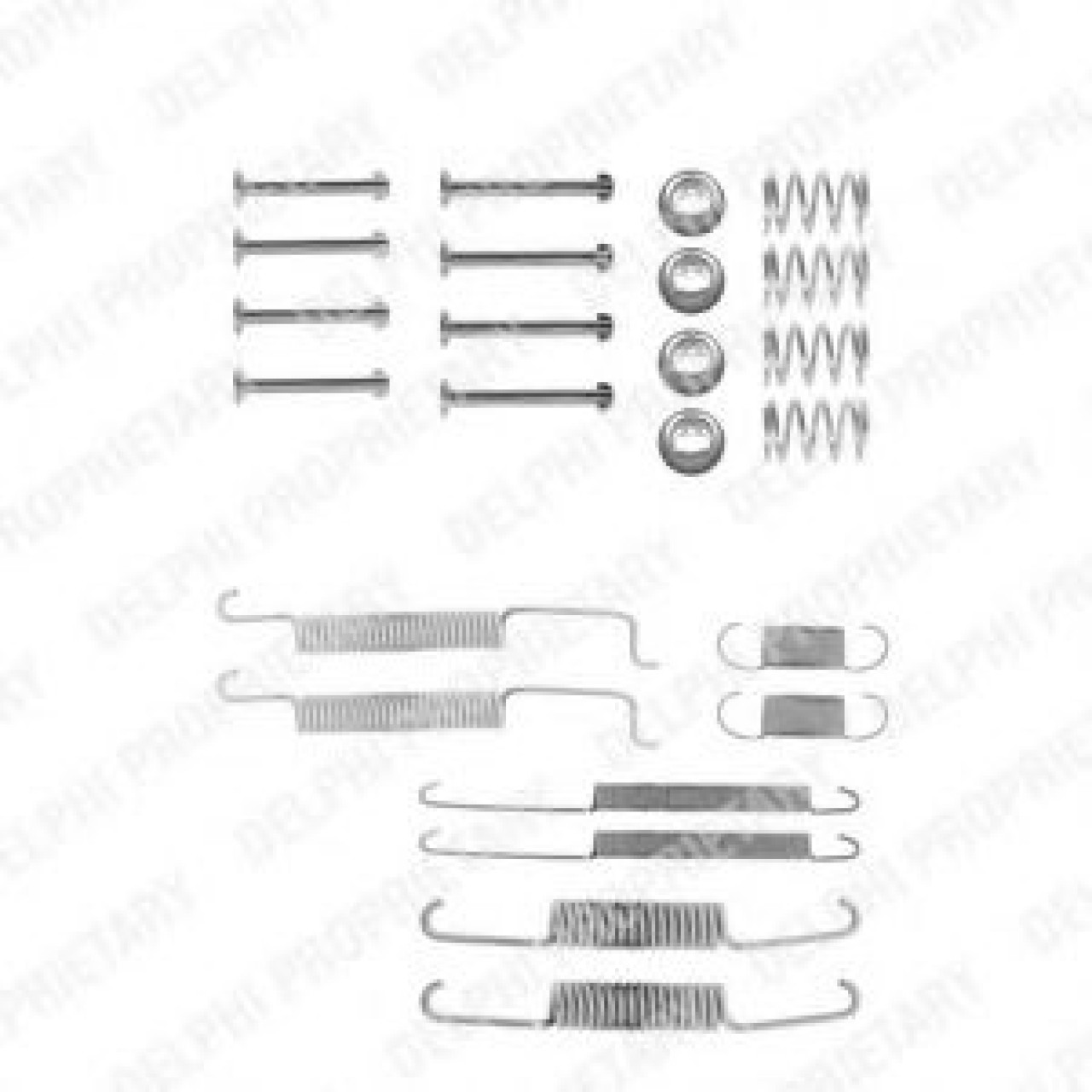 Set accesorii, sabot de frana AUDI A2 (8Z0) (2000 - 2005) DELPHI LY1026 piesa NOUA