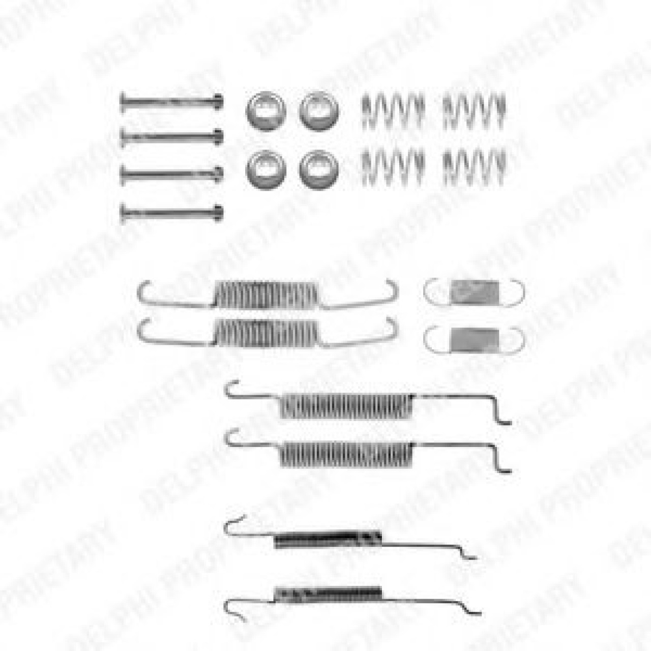 Set accesorii, sabot de frana AUDI A2 (8Z0) (2000 - 2005) DELPHI LY1121 piesa NOUA