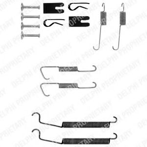 Set accesorii, sabot de frana CITROEN C3 I (FC) (2002 - 2016) DELPHI LY1304 piesa NOUA