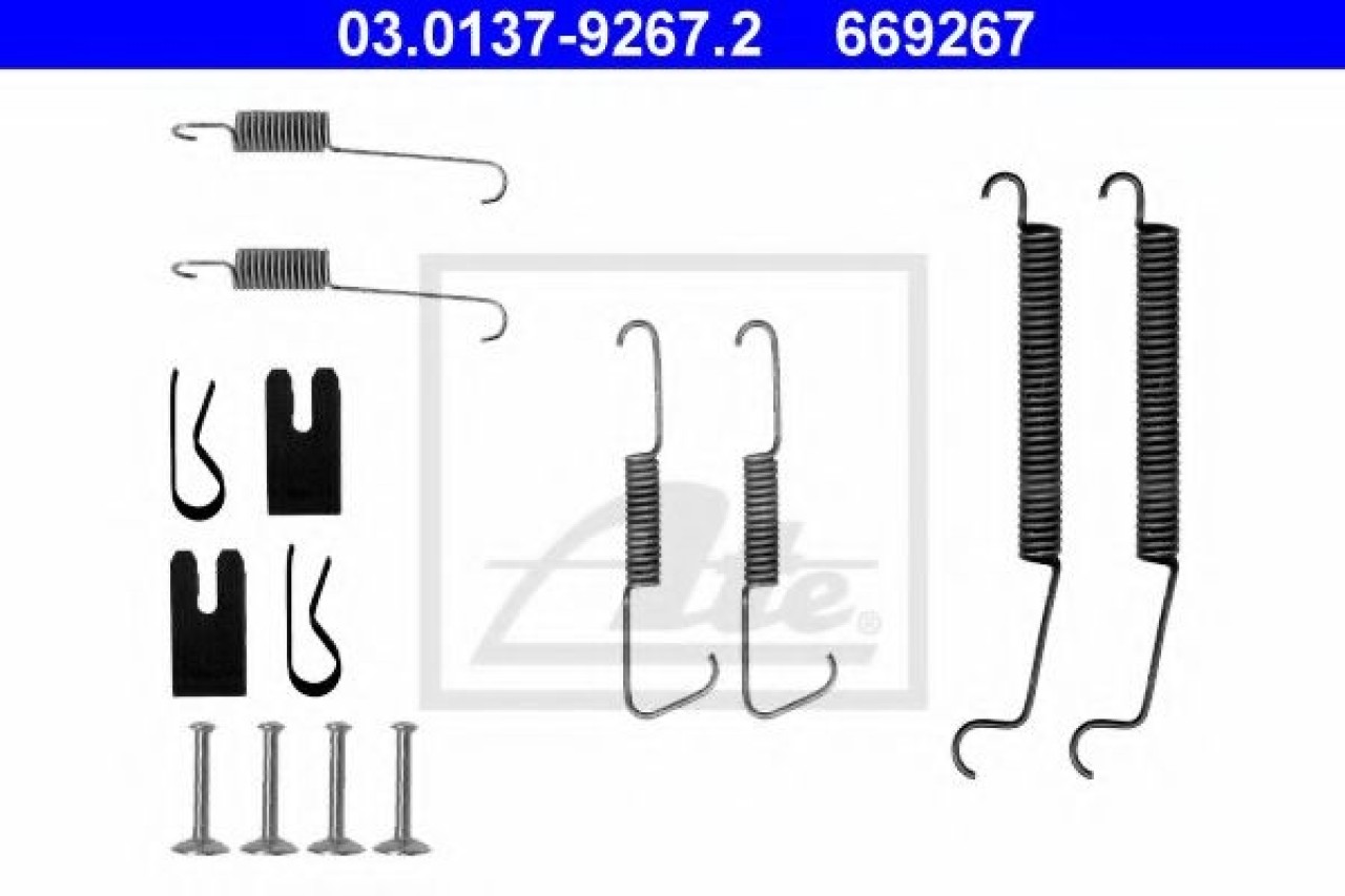 Set accesorii, sabot de frana CITROEN C3 I (FC) (2002 - 2016) ATE 03.0137-9267.2 piesa NOUA
