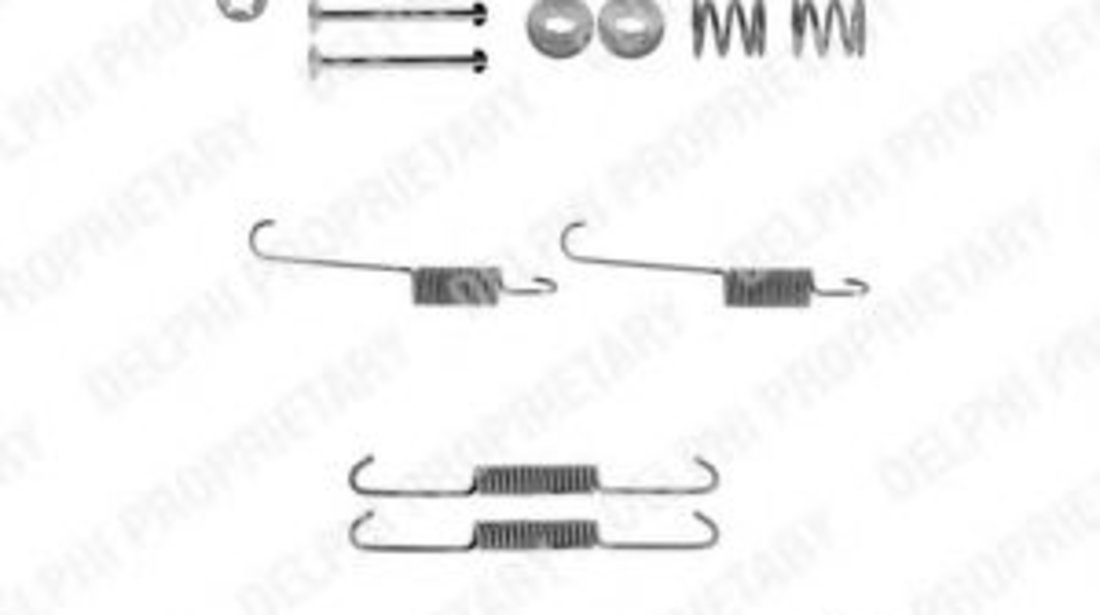 Set accesorii, sabot de frana CITROEN XSARA Cupe (N0) (1998 - 2005) DELPHI LY1229 piesa NOUA