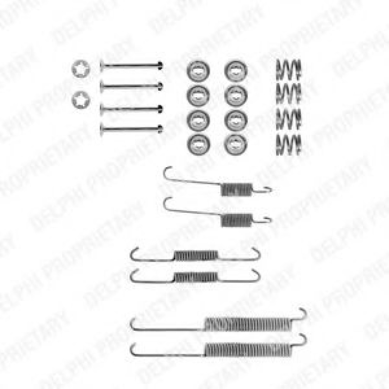 Set accesorii, sabot de frana CITROEN XSARA Cupe (N0) (1998 - 2005) DELPHI LY1180 piesa NOUA
