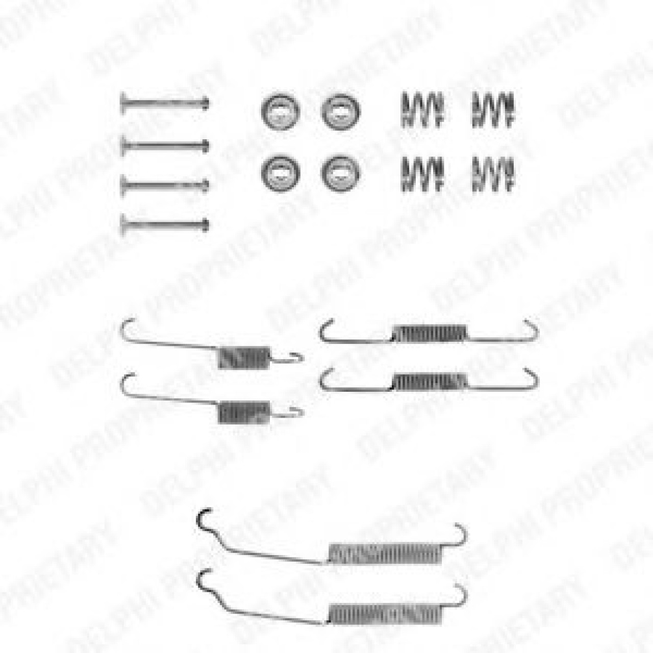 Set accesorii, sabot de frana CITROEN XSARA (N1) (1997 - 2005) DELPHI LY1129 piesa NOUA