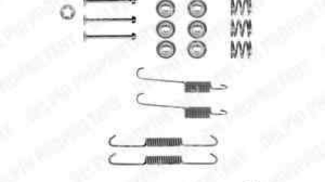 Set accesorii, sabot de frana DACIA LOGAN (LS_) DELPHI LY1180