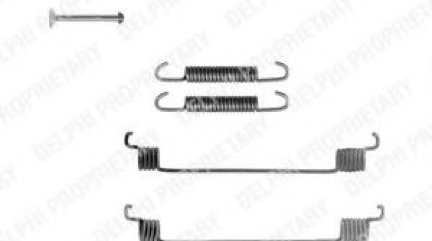 Set accesorii, sabot de frana DACIA SANDERO (2008 - 2016) DELPHI LY1061 piesa NOUA