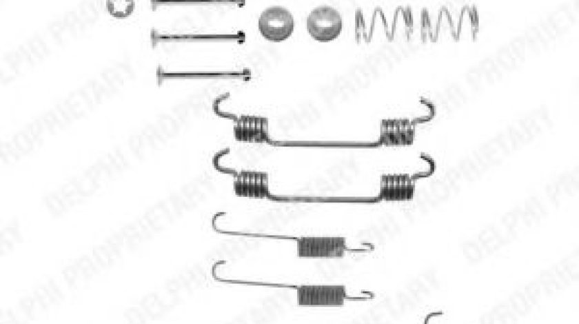 Set accesorii, sabot de frana DAEWOO CIELO limuzina (KLETN) (1995 - 2008) DELPHI LY1134 piesa NOUA