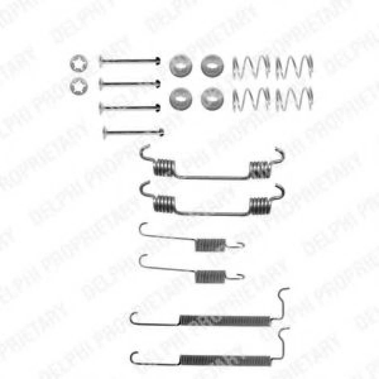 Set accesorii, sabot de frana DAEWOO NUBIRA Break (KLAJ) (1997 - 2016) DELPHI LY1134 piesa NOUA