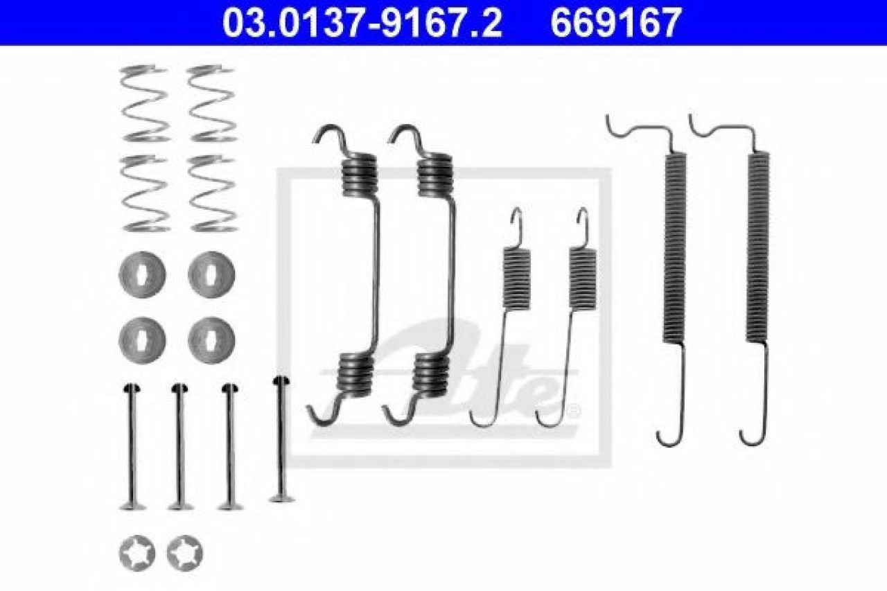 Set accesorii, sabot de frana DAEWOO NUBIRA Break (KLAJ) (1997 - 2016) ATE 03.0137-9167.2 piesa NOUA
