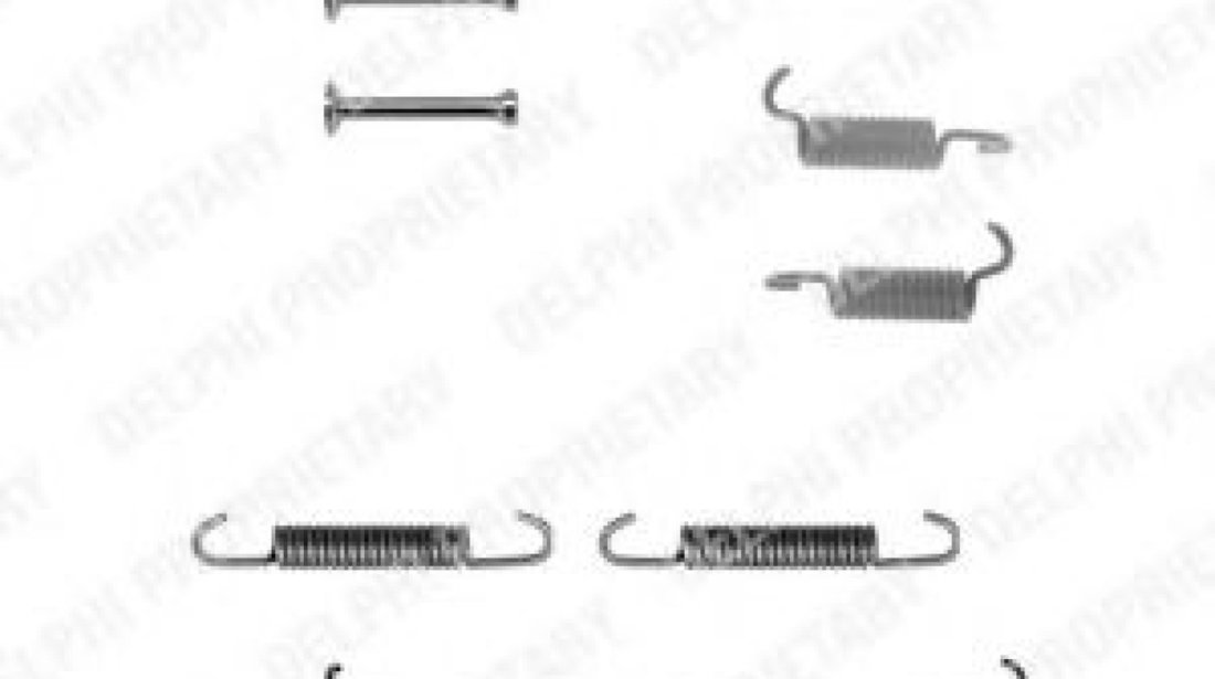 Set accesorii, sabot de frana FIAT BRAVA (182) (1995 - 2003) DELPHI LY1214 piesa NOUA