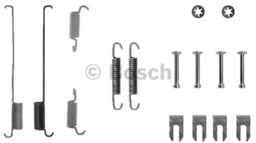 Set accesorii, sabot de frana FIAT PANDA Van (169) (2004 - 2016) BOSCH 1 987 475 219 piesa NOUA