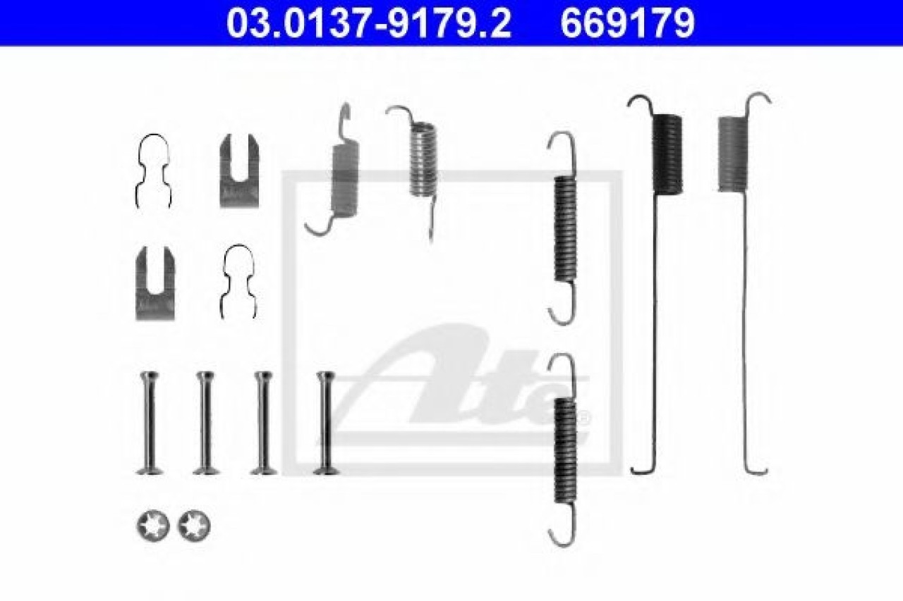 Set accesorii, sabot de frana FIAT PUNTO (176) (1993 - 1999) ATE 03.0137-9179.2 piesa NOUA