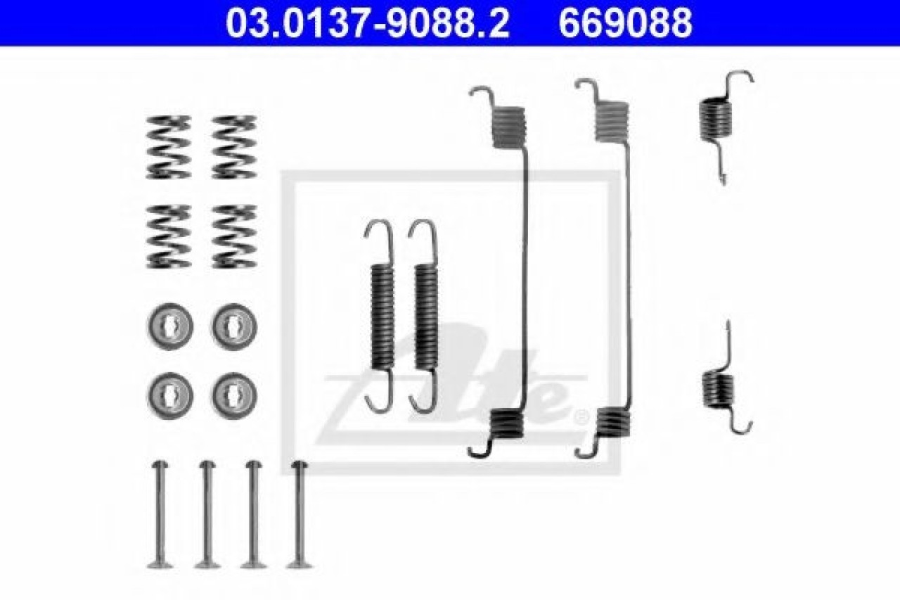 Set accesorii, sabot de frana FIAT PUNTO (176) (1993 - 1999) ATE 03.0137-9088.2 piesa NOUA