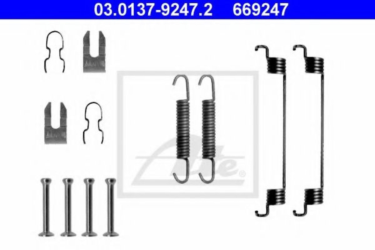 Set accesorii, sabot de frana FIAT PUNTO Van (188AX) (2000 - 2009) ATE 03.0137-9247.2 piesa NOUA