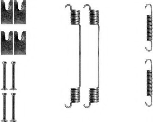 Set accesorii, sabot de frana FIAT QUBO (225) (2008 - 2016) TEXTAR 97030900 piesa NOUA
