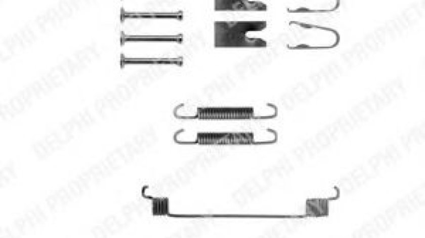 Set accesorii, sabot de frana FORD FUSION (JU) (2002 - 2012) DELPHI LY1291 piesa NOUA