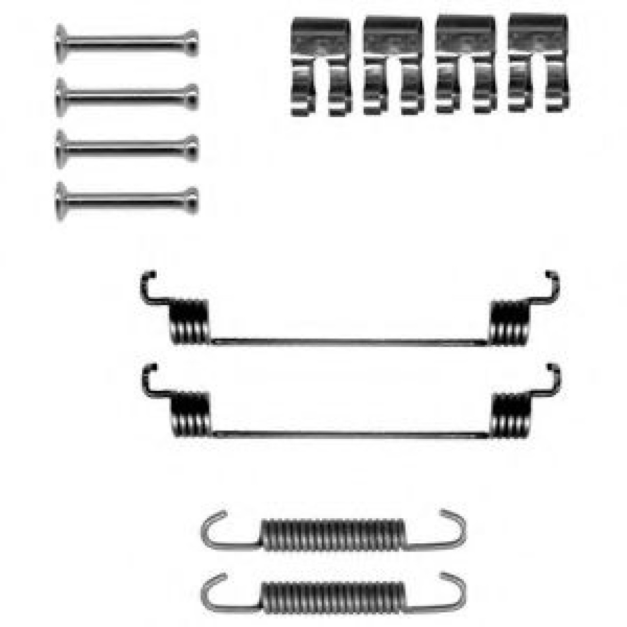 Set accesorii, sabot de frana FORD KA (RU8) (2008 - 2016) DELPHI LY1267 piesa NOUA
