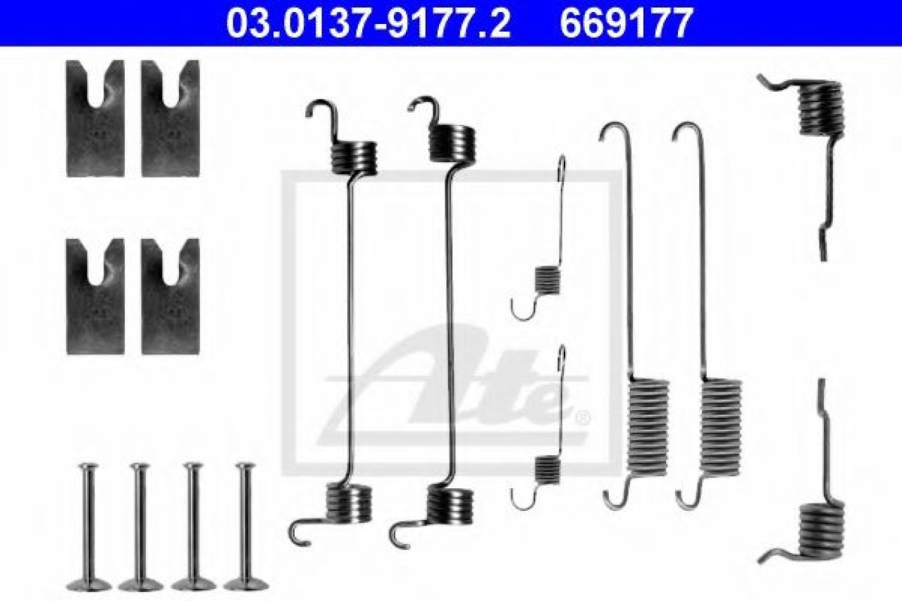Set accesorii, sabot de frana FORD MONDEO II (BAP) (1996 - 2000) ATE 03.0137-9177.2 piesa NOUA