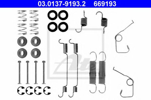 Set accesorii, sabot de frana FORD TRANSIT bus (E) (1994 - 2000) ATE 03.0137-9193.2 piesa NOUA