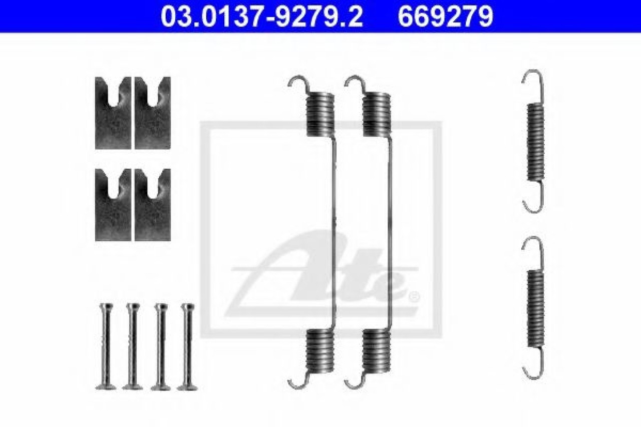 Set accesorii, sabot de frana FORD TRANSIT CONNECT (P65, P70, P80) (2002 - 2016) ATE 03.0137-9279.2 piesa NOUA