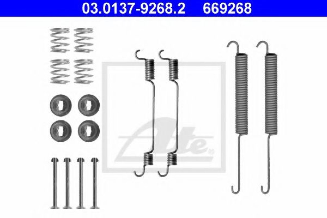 Set accesorii, sabot de frana FORD TRANSIT caroserie (FA) (2000 - 2006) ATE 03.0137-9268.2 piesa NOUA