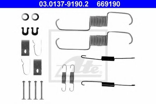 Set accesorii, sabot de frana HONDA CIVIC VII Limuzina (ES) (2000 - 2006) ATE 03.0137-9190.2 piesa N...