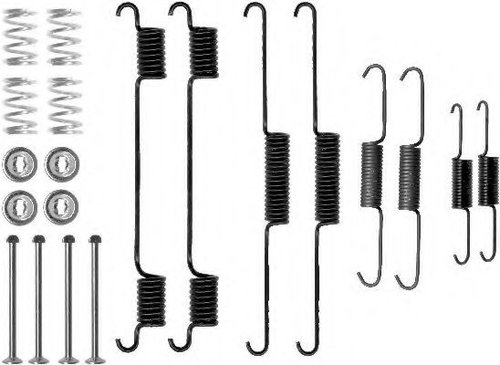 Set accesorii, sabot de frana HYUNDAI SANTA FE I (SM) (2000 - 2006) TEXTAR 97030800 piesa NOUA