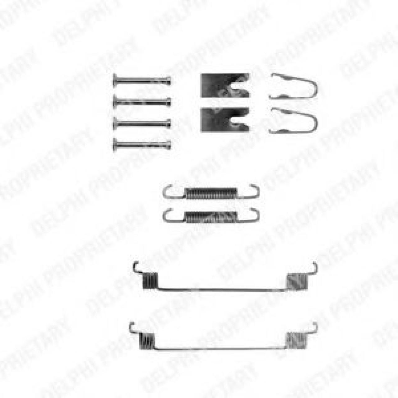 Set accesorii, sabot de frana MAZDA 2 (DY) (2003 - 2016) DELPHI LY1291 piesa NOUA