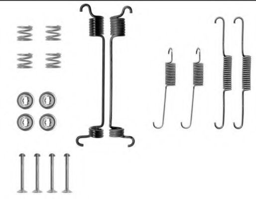 Set accesorii, sabot de frana NISSAN MICRA II (K11) (1992 - 2003) TEXTAR 97011900 piesa NOUA