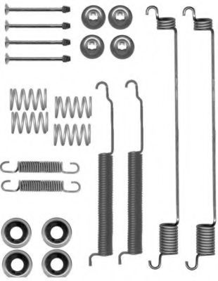 Set accesorii, sabot de frana NISSAN PICK UP II (D21) (1985 - 1998) TEXTAR 97033000 piesa NOUA