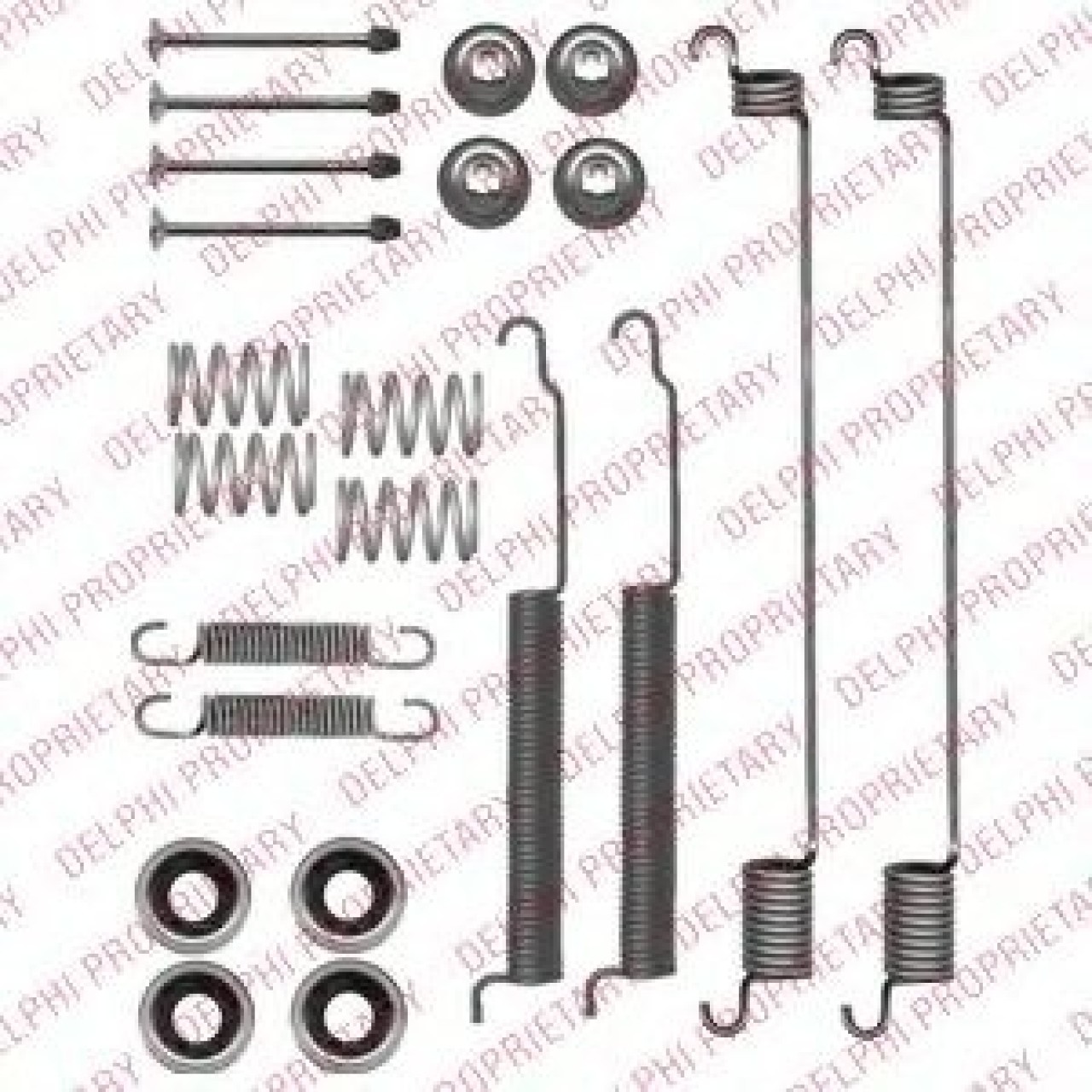 Set accesorii, sabot de frana NISSAN PICK UP III (D22) (1997 - 2016) DELPHI LY1354 piesa NOUA