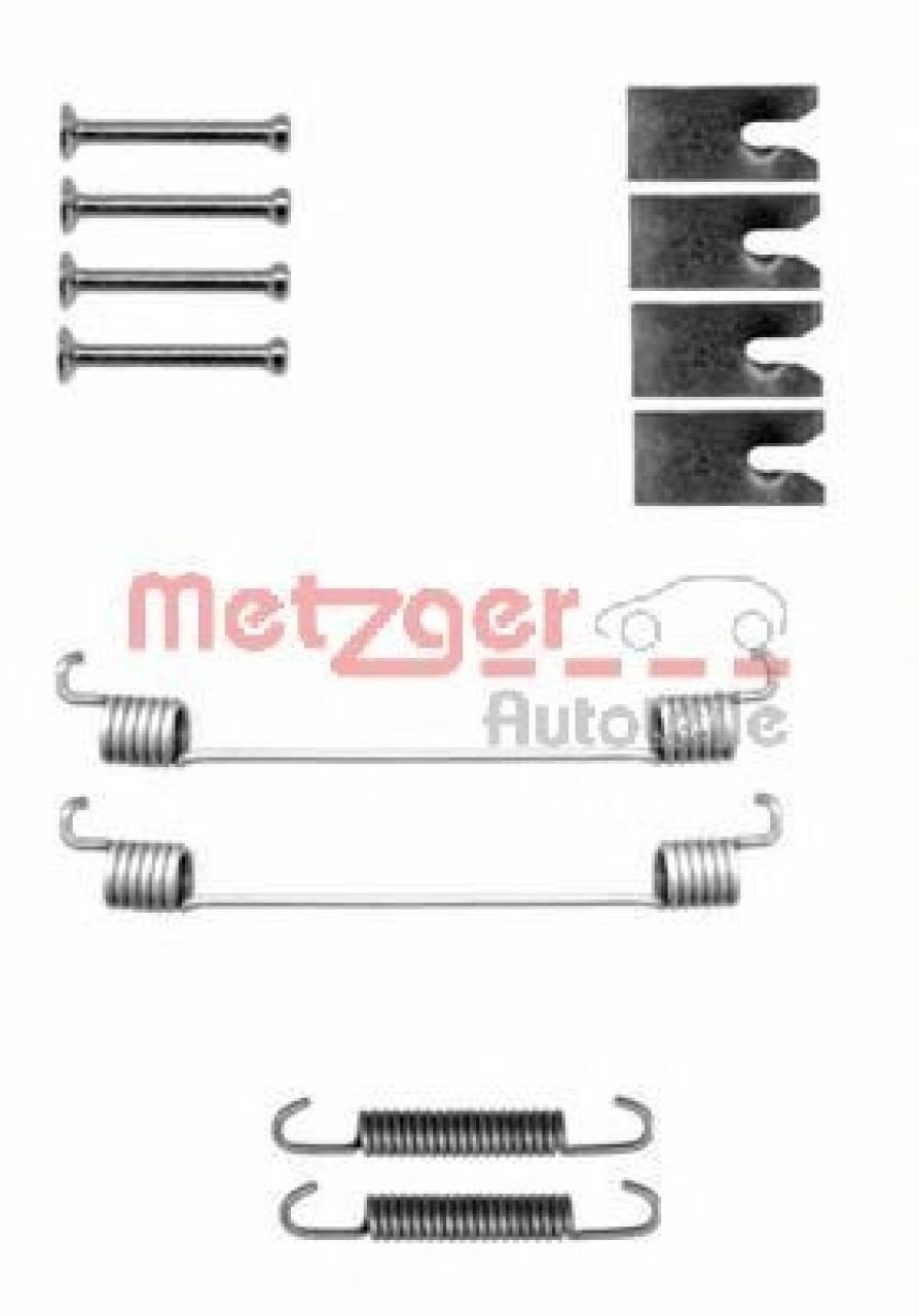 Set accesorii, sabot de frana NISSAN TIIDA Hatchback (C11X) (2006 - 2016) METZGER 105-0827 piesa NOUA