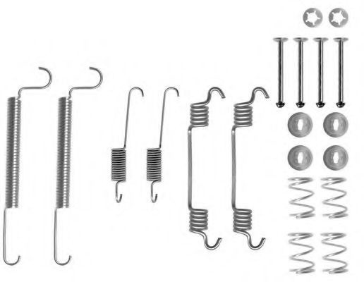 Set accesorii, sabot de frana OPEL ASTRA F Hatchback (53, 54, 58, 59) (1991 - 1998) TEXTAR 97011800 piesa NOUA