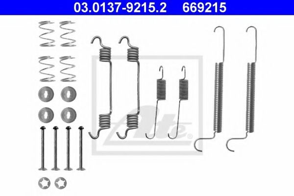 Set accesorii, sabot de frana OPEL COMBO Combi (2001 - 2016) ATE 03.0137-9215.2 piesa NOUA