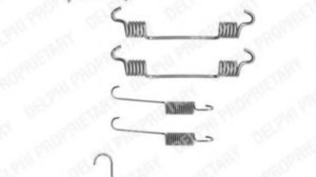 Set accesorii, sabot de frana OPEL ZAFIRA A (F75) (1999 - 2005) DELPHI LY1241 piesa NOUA