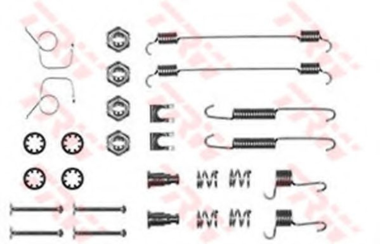 Set accesorii, sabot de frana PEUGEOT 306 Hatchback (7A, 7C, N3, N5) (1993 - 2003) TRW SFK105 piesa NOUA