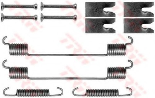 Set accesorii, sabot de frana PEUGEOT BIPPER Tepee (2008 - 2016) TRW SFK351 piesa NOUA