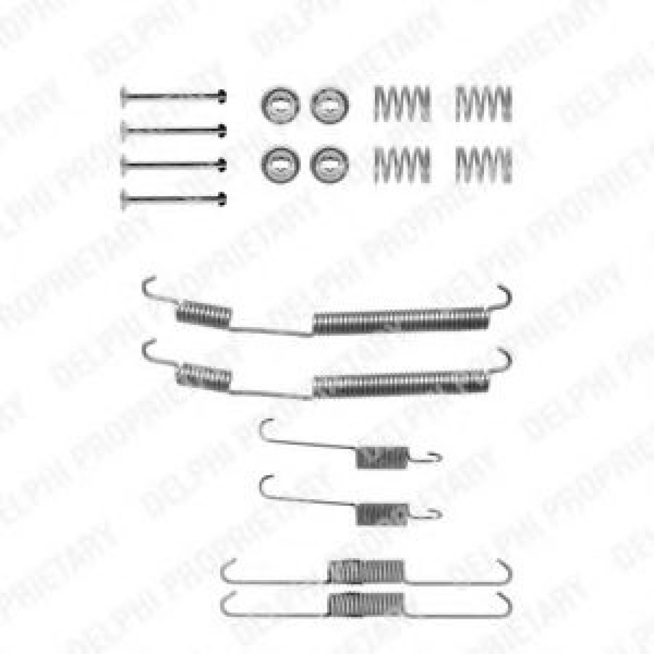 Set accesorii, sabot de frana PEUGEOT EXPERT Tepee (VF3V) (2007 - 2016) DELPHI LY1228 piesa NOUA