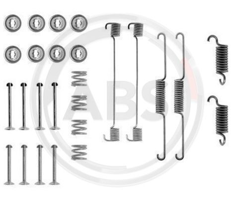 Set accesorii, sabot de frana puntea spate (0514Q ABS) FORD,HYUNDAI