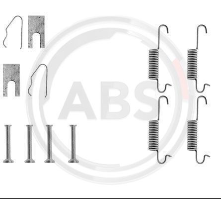 Set accesorii, sabot de frana puntea spate (0527Q ABS) AUDI,VW