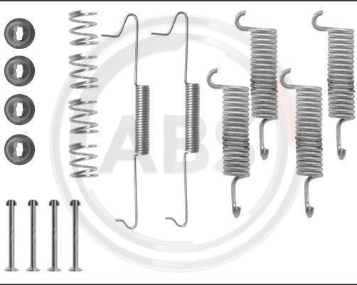 Set accesorii, sabot de frana puntea spate (0532Q ABS) VW