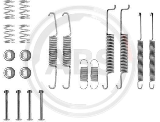 Set accesorii, sabot de frana puntea spate (0597Q ABS) AUDI,VW