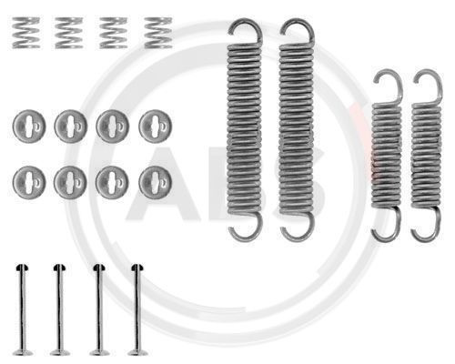 Set accesorii, sabot de frana puntea spate (0601Q ABS) CHEVROLET,FIAT,LADA